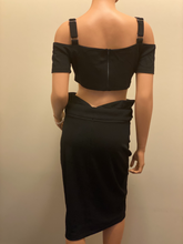 Load image into Gallery viewer, Top and midi skirt with belt detail
